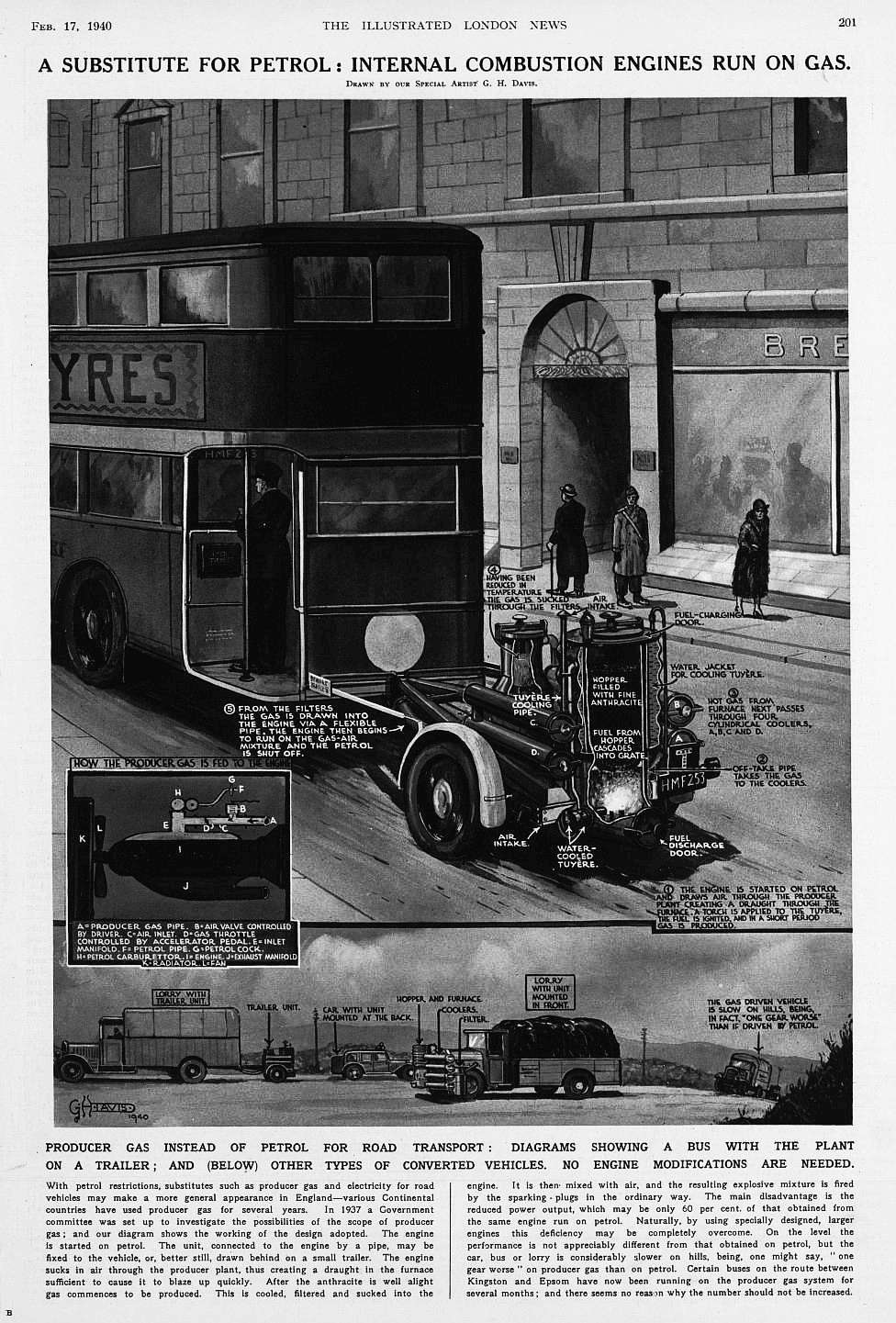 gas buses